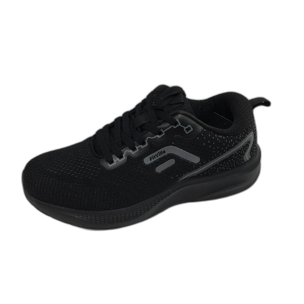 Fitville Black MeshJet Core V1 Running Sneakers Mens Size WIDE US 11 NEW