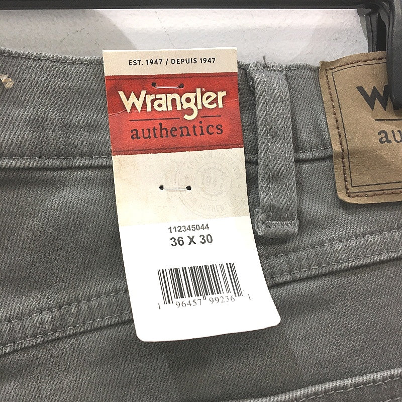 Wrangler Grey 5 Pocket Relaxed Fit Denim Jeans 112345044 Mens Size 36 x 30 NEW