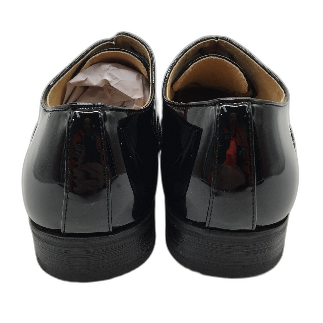 Goor Black Patent Leather Lined Manmade Upper Oxford Dress Mens Size US 11 NEW