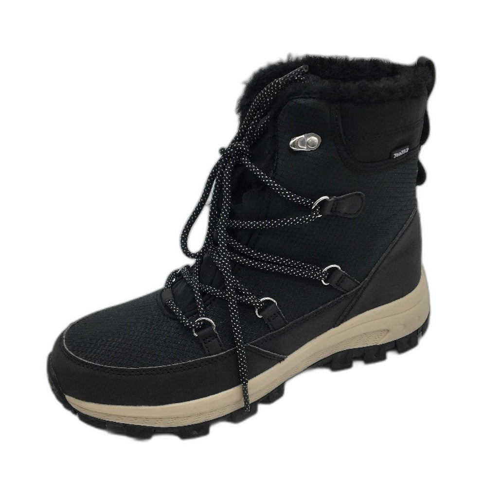 Crane Snow Extreme Thermoboots Warm Boots Fleece Lined Black Womens Size 10 NEW