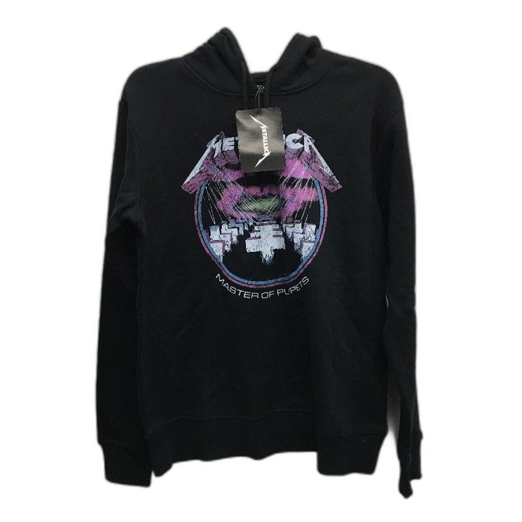 Metallica Printed Master Of Puppets Black Hooded Jumper Unisex Size S NEW