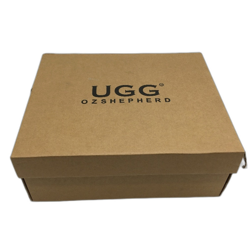UGG Boots Australian Double Face Sheepskin Chocolate Unisex Sze EU43 M10 L12 NEW