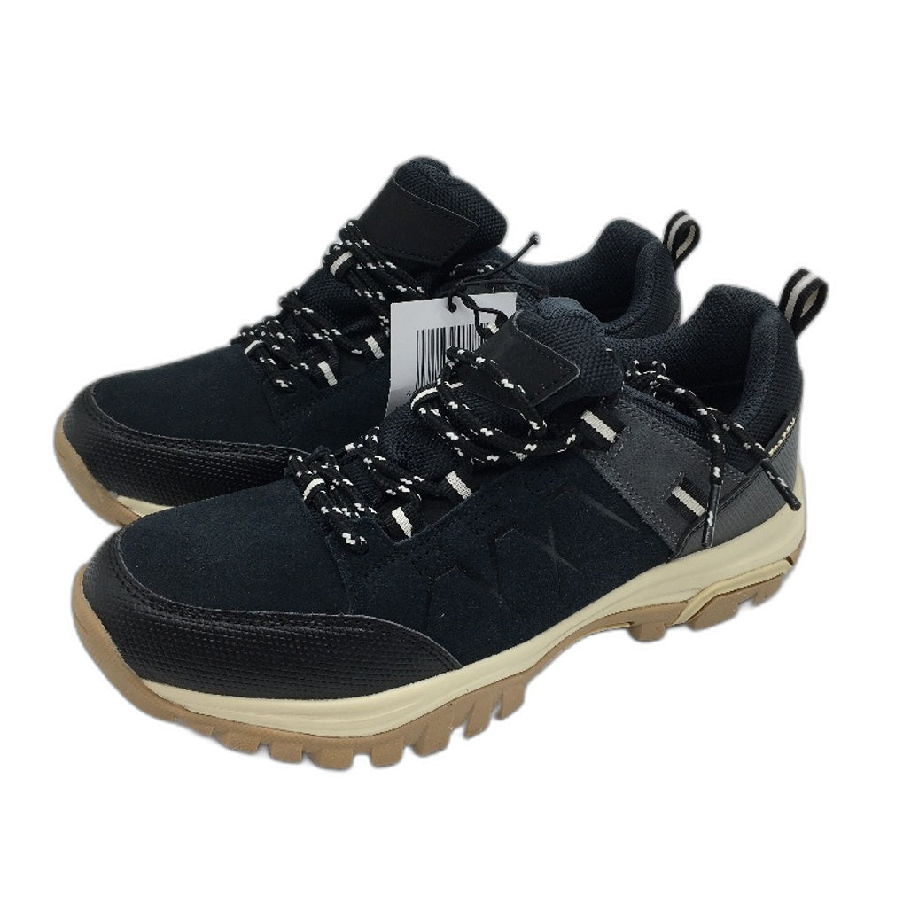 Crane Hiking Low Cut Lace Up Black Leather Upper Sneaker Shoes Ladies Size 8 NEW