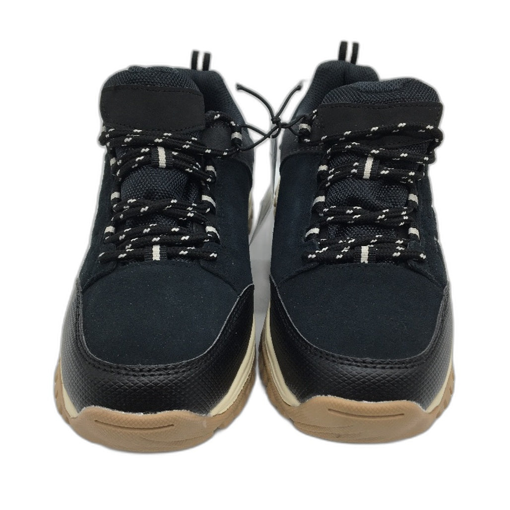 Crane Hiking Low Cut Lace Up Black Leather Upper Sneaker Shoes Ladies Size 8 NEW