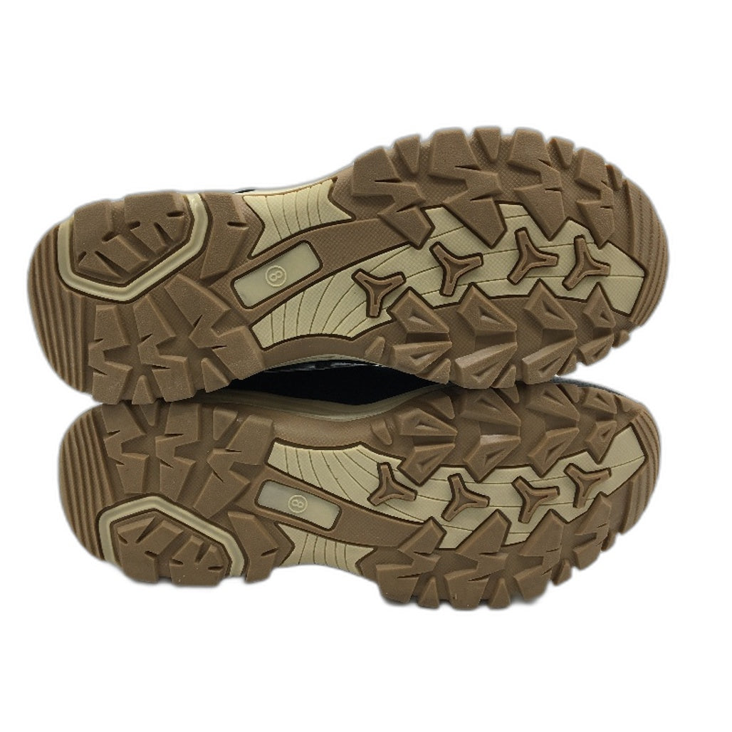 Crane Hiking Low Cut Lace Up Black Leather Upper Sneaker Shoes Ladies Size 8 NEW