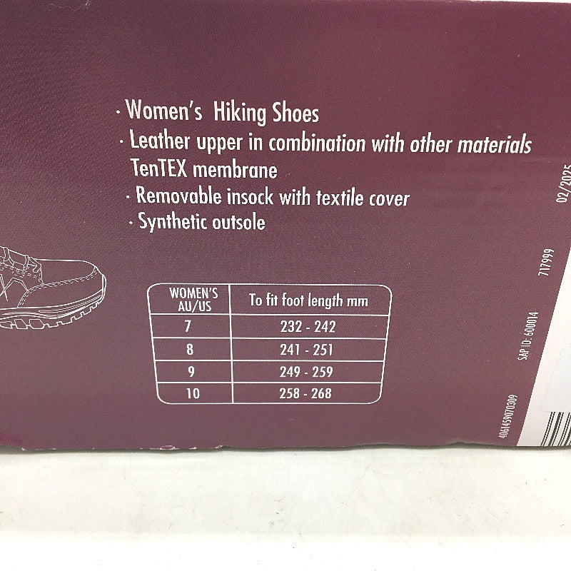 Crane Hiking Low Cut Lace Up Black Leather Upper Sneaker Shoes Ladies Size 8 NEW