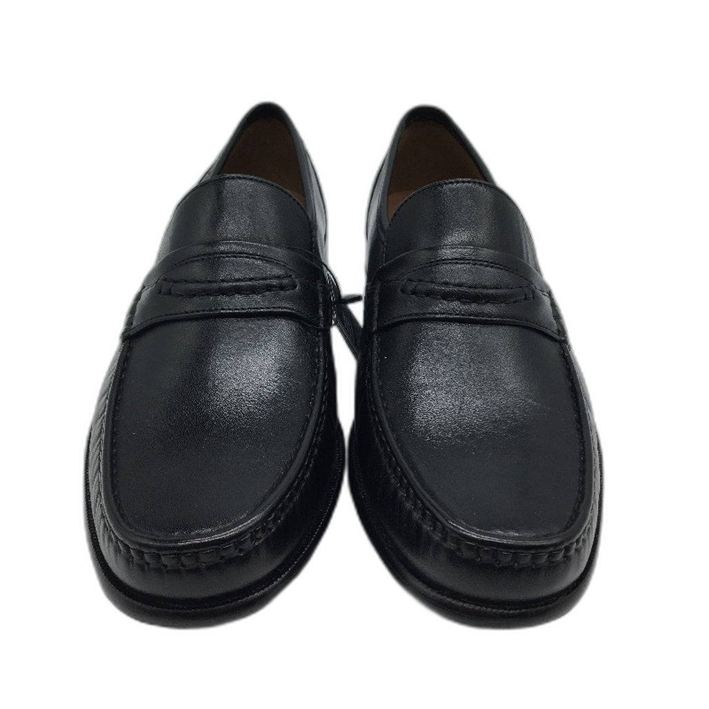 Sioux Germany Black Leather Como Mokassin Slip On Shoe Mens US 10.5 NEW