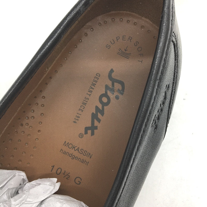 Sioux Germany Black Leather Como Mokassin Slip On Shoe Mens US 10.5 NEW