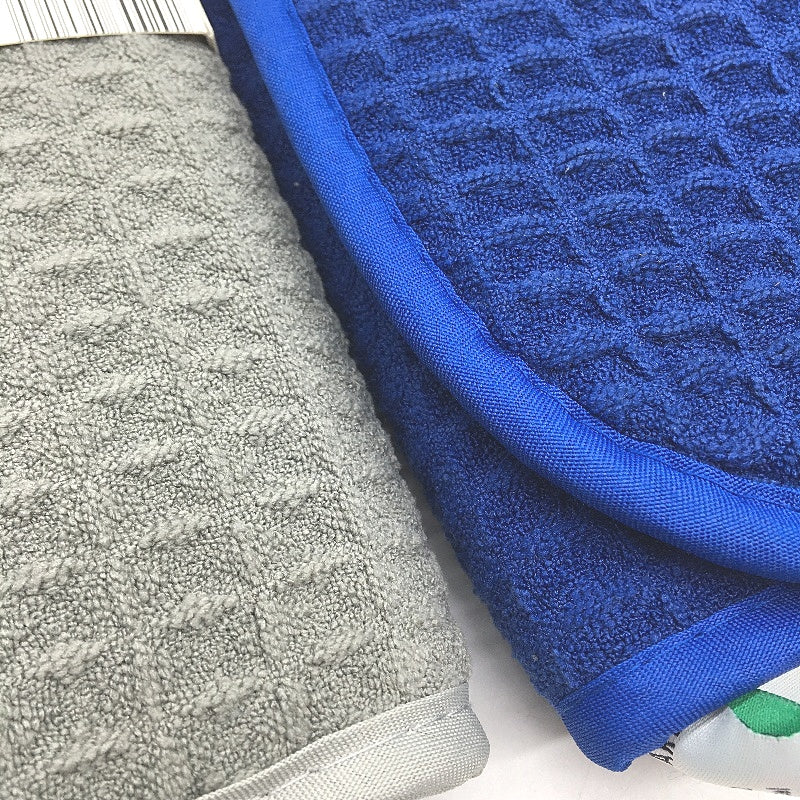Peppertree Blue & Grey 3 Pack Dish Soft Drying Mats 41 x 47cm NEW