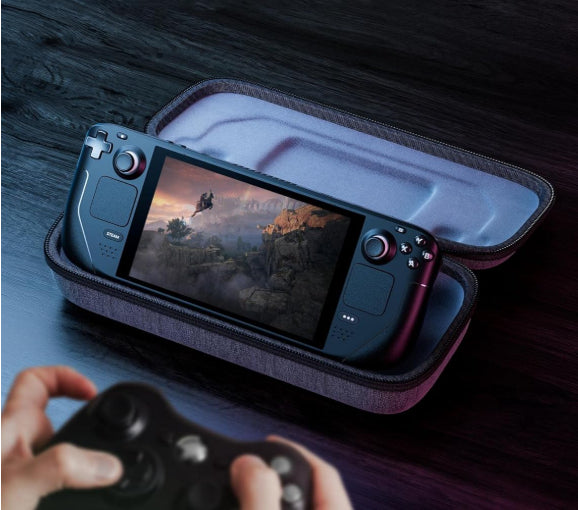 JSAUX Carrying Case Compatible With Steam Deck Protective Hard Shell Grey