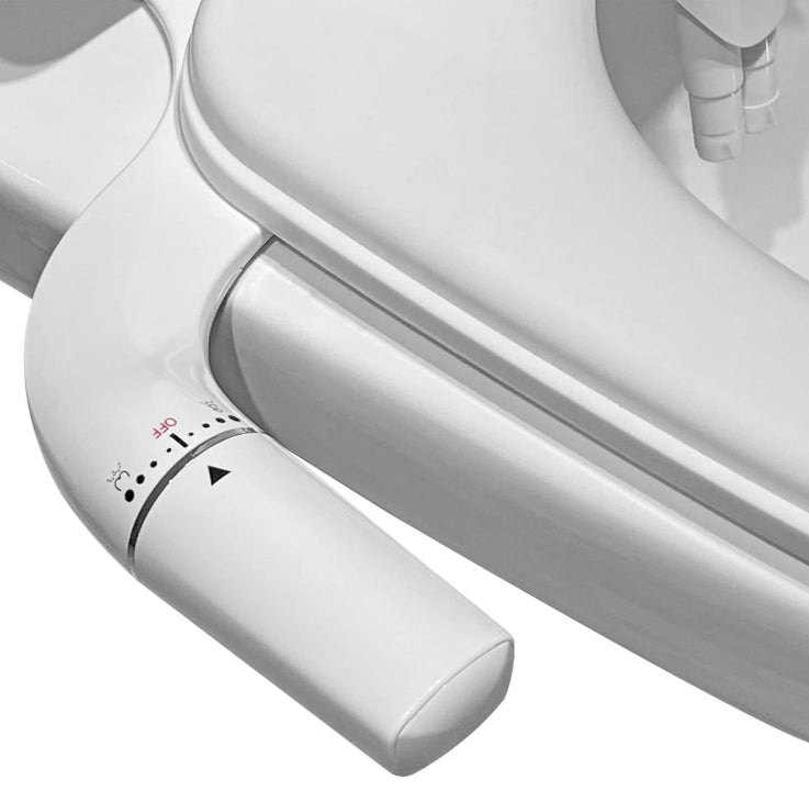 Withlent Ultra-Slim Bidet Toilet Seat Attachment Right Hand Control Dual Nozzle