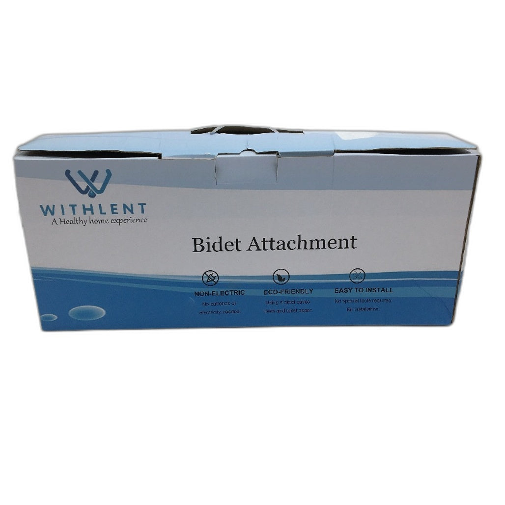 Withlent Ultra-Slim Bidet Toilet Seat Attachment Right Hand Control Dual Nozzle