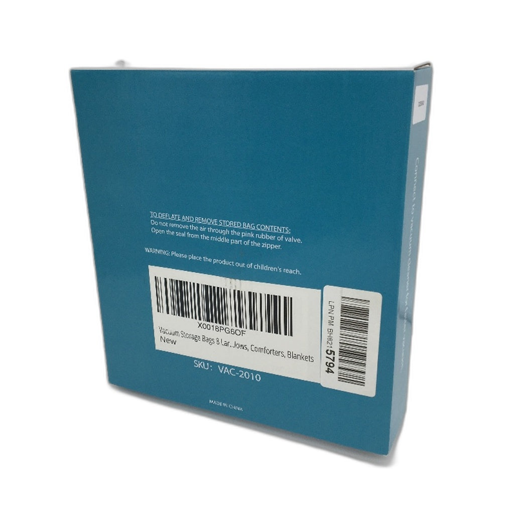 Suoco 8 Pcs Large Vacuum Seal Storage Bags Space Saver Satchels With Hand Pump