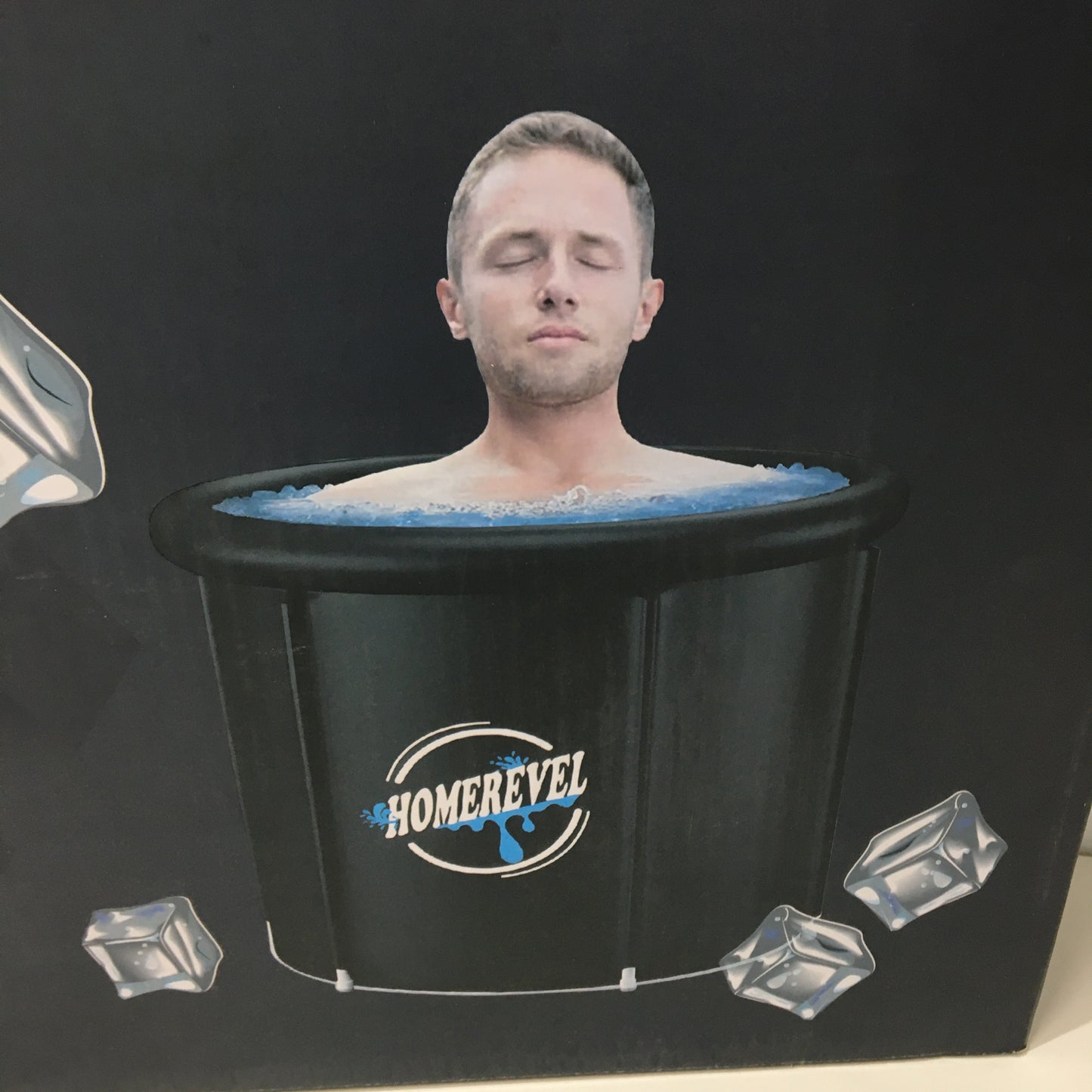 HomeRevel Portable Ice Bath Tub For Athletes Cold Plunge Water Therapy Tub 320L