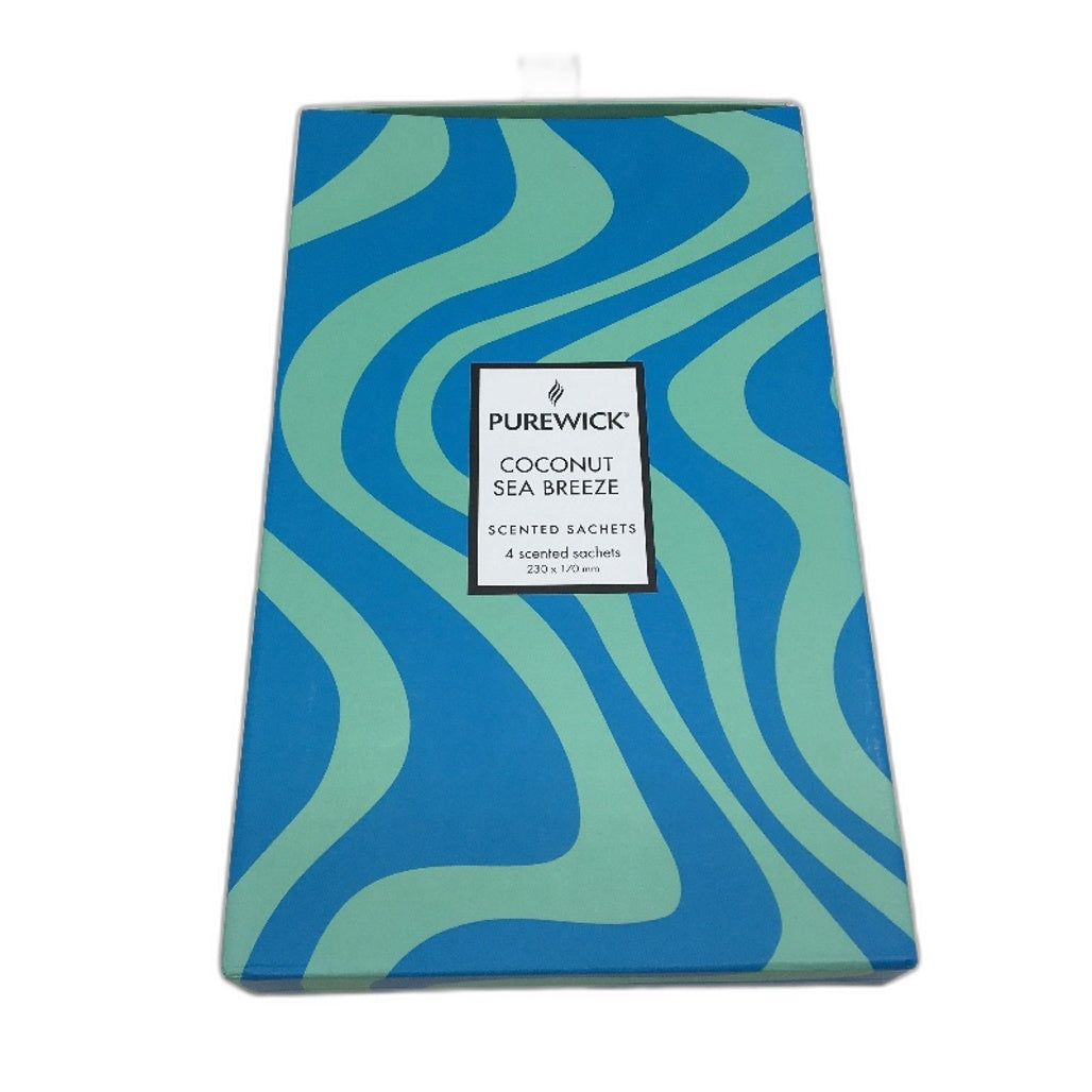 Purewick 4 Pack Coconut Sea Breeze Scented Sachets 230mm x 170mm