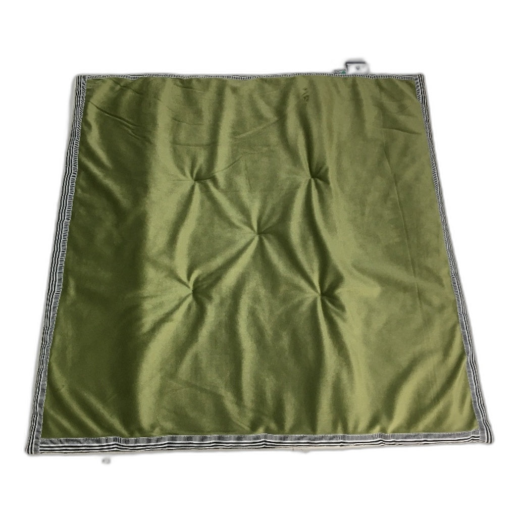 Kirkton House 2 Pack Velvet Linen-Look Olive Green Square Sofa Pad 70cm x 70cm