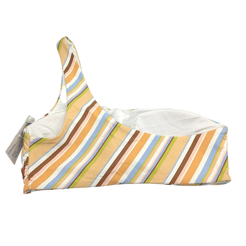 Myer Multicoloured Striped One-Shoulder Padded Bikini Top Ladies Size 10