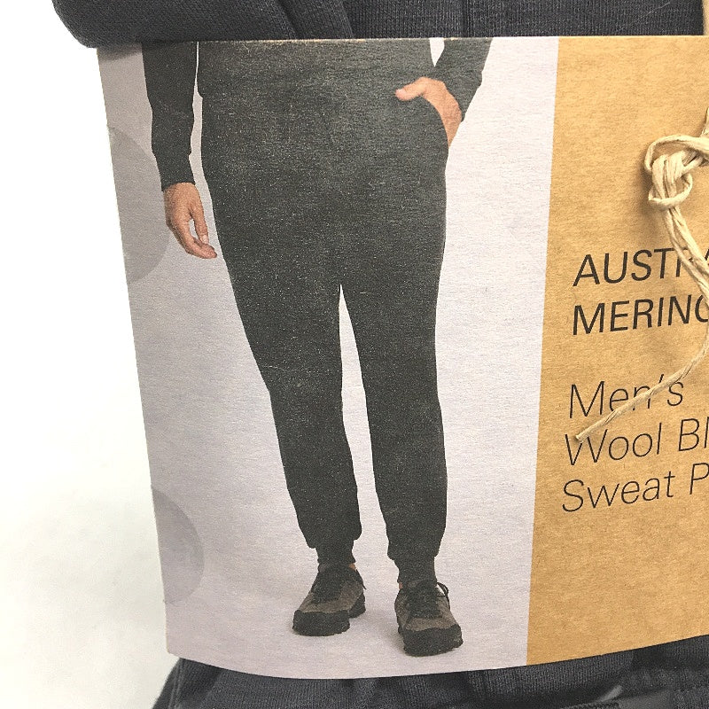 Crane Performance Charcoal Grey Merino Wool Blend Sweat Pants Mens Size S NEW