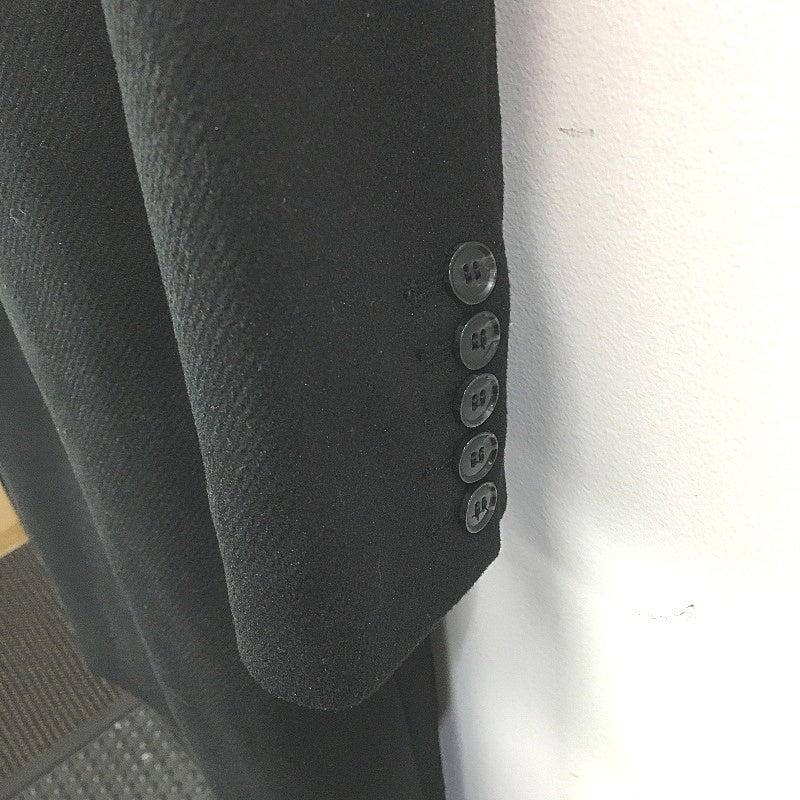 Portmans Black Soft Touch Longline Single Breasted Over Coat Lds Size 14 NEW