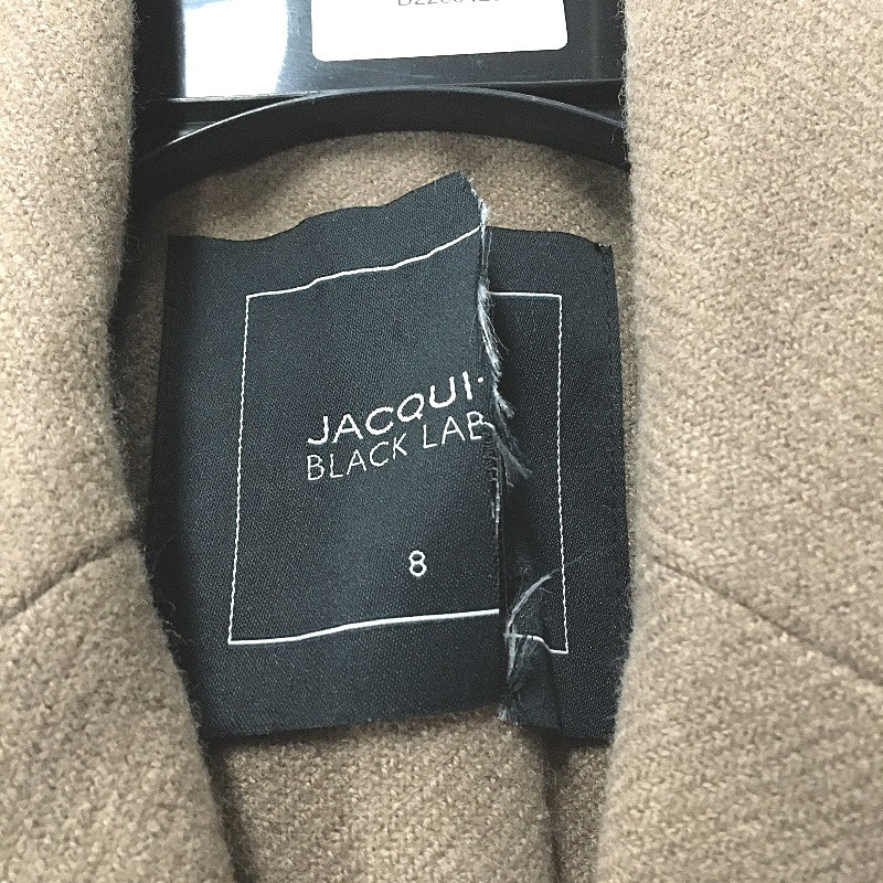 Jacqui E Taupe Soft Touch Longline Single Breasted Over Coat Ladies Size 8 NEW