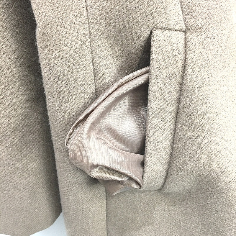 Jacqui E Taupe Soft Touch Longline Single Breasted Over Coat Ladies Size 12 NEW