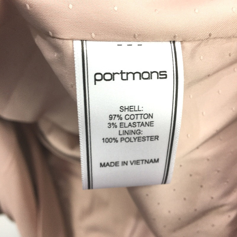 Portmans The Trench Silk Pink Double Breasted Overcoat Ladies Size 10 NEW