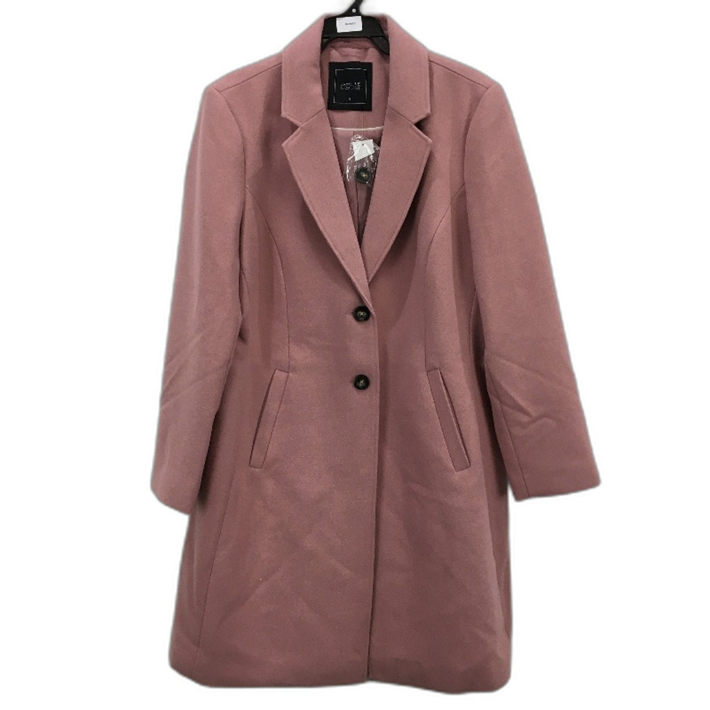Jacqui E Dusky Pink Single Breasted Outerwear Over Coat Ladies Size 16 NEW