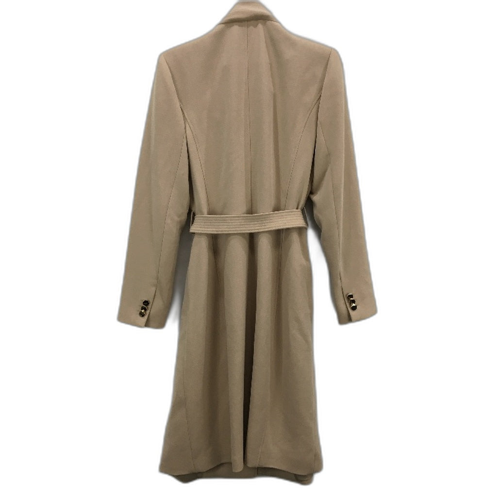 Portmans Beige Tea Frankie Funnel Neck Belted Over Coat Ladies Size 12 NEW