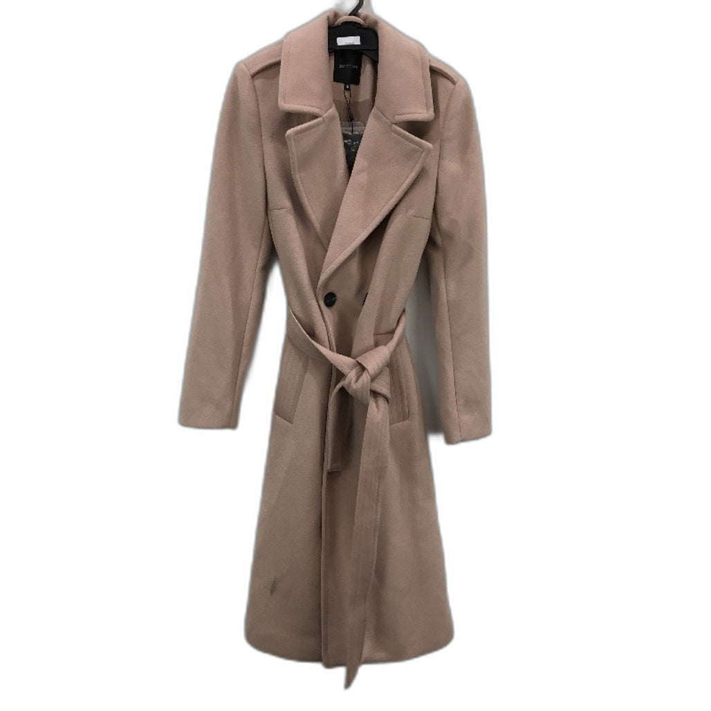 Portmans Winter Velvet Rose Button Up Belted Ella Wrap Coat Ladies Size 6 NEW