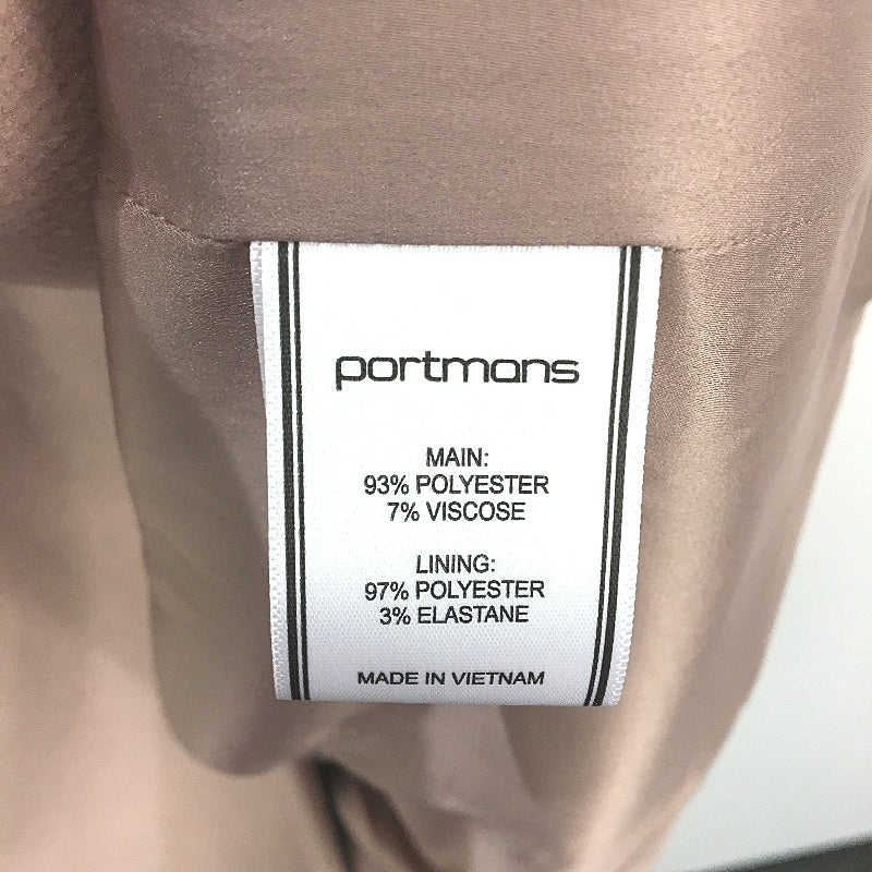 Portmans Winter Velvet Rose Button Up Belted Ella Wrap Coat Ladies Size 6 NEW