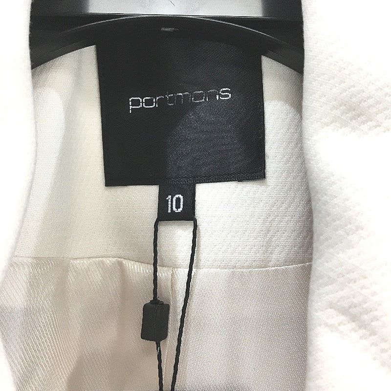Portmans Winter White Button Up Belted Wynter Wrap Coat Ladies Size 10 NEW