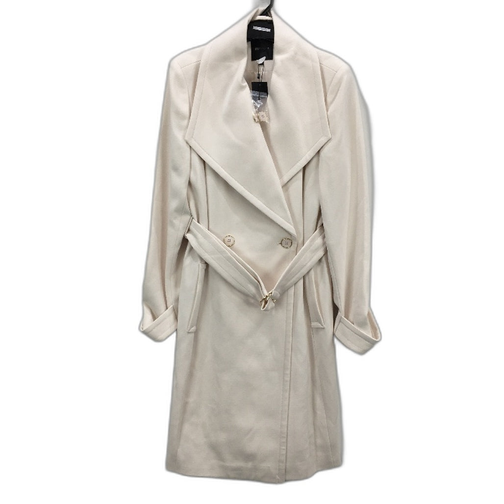 Portmans Winter White Button Up Belted Wynter Wrap Coat Ladies Size 12 NEW