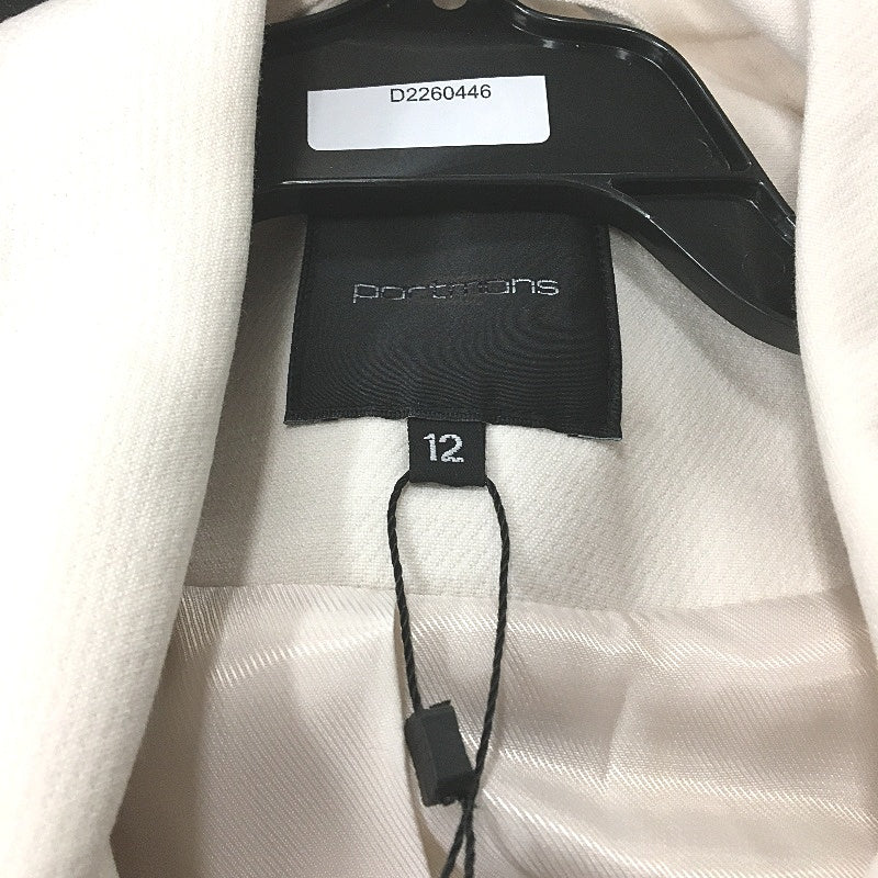 Portmans Winter White Button Up Belted Wynter Wrap Coat Ladies Size 12 NEW