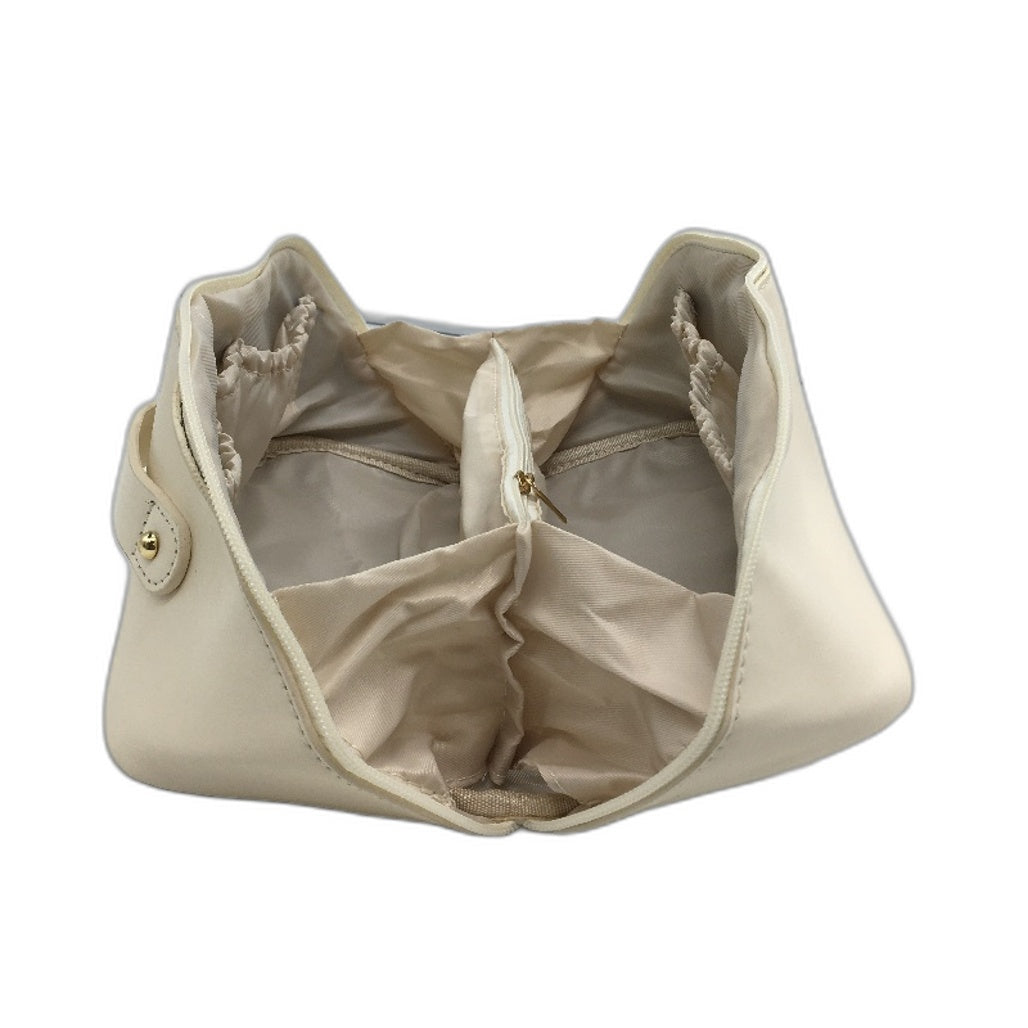 Large Capacity Cosmetic Makeup Storage Bag PU Waterproof Open Flat Prganizer