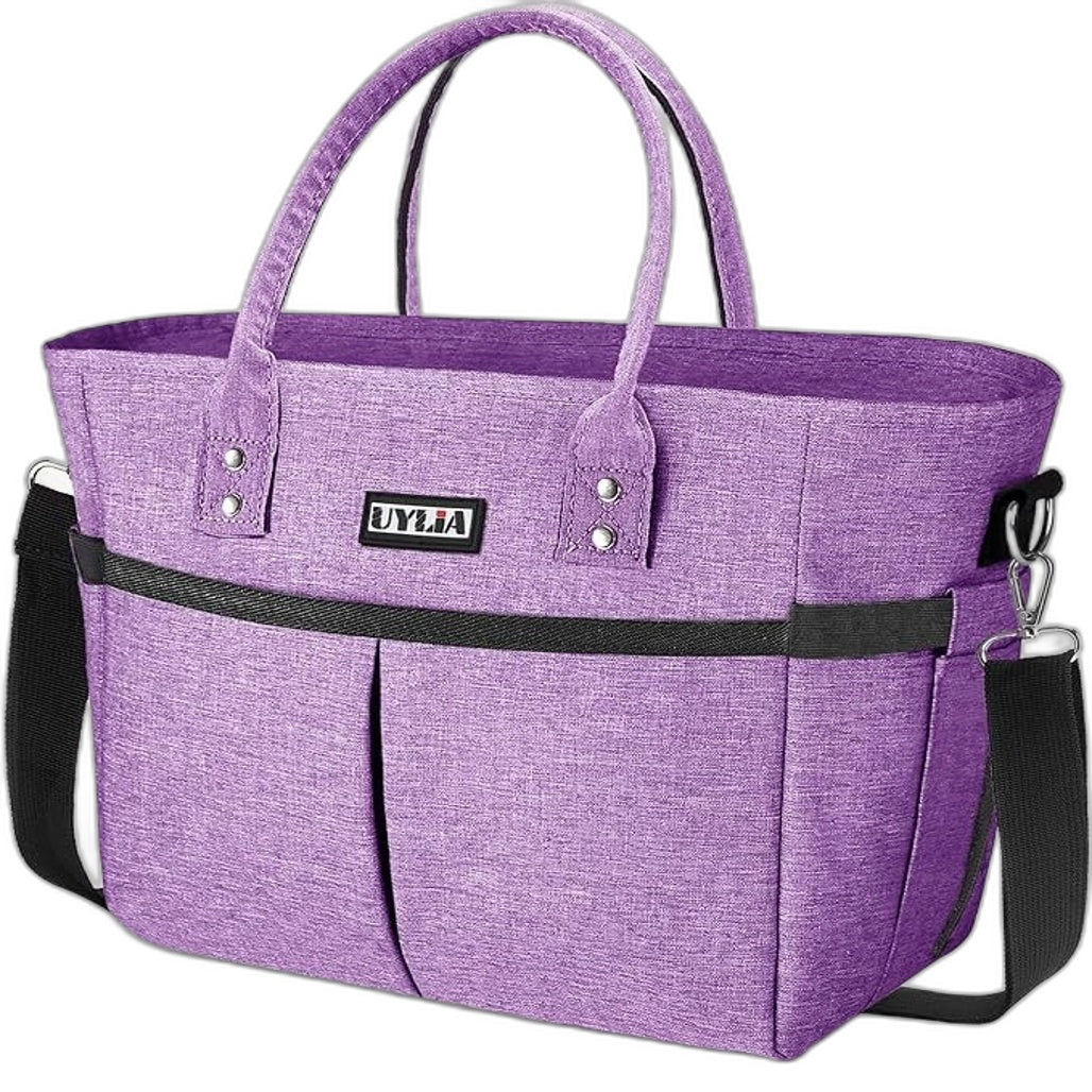 UYLIA Insulated Lunch Tote Bag With Adjustable Shoulder Strap & Bottle Holder