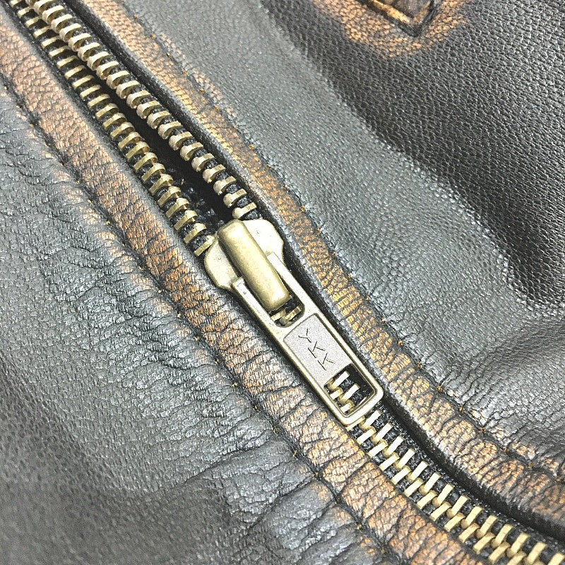 Superior Leather Garments Leather Biker Motorcycle Vintage Jacket Mens Sz L NEW