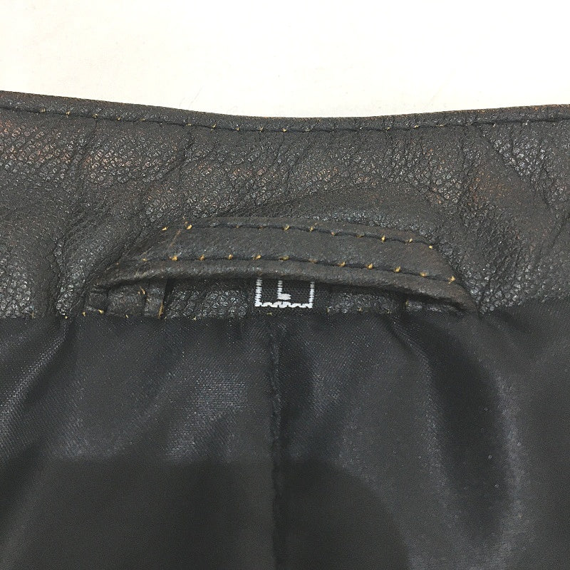 Superior Leather Garments Leather Biker Motorcycle Vintage Jacket Mens Sz L NEW