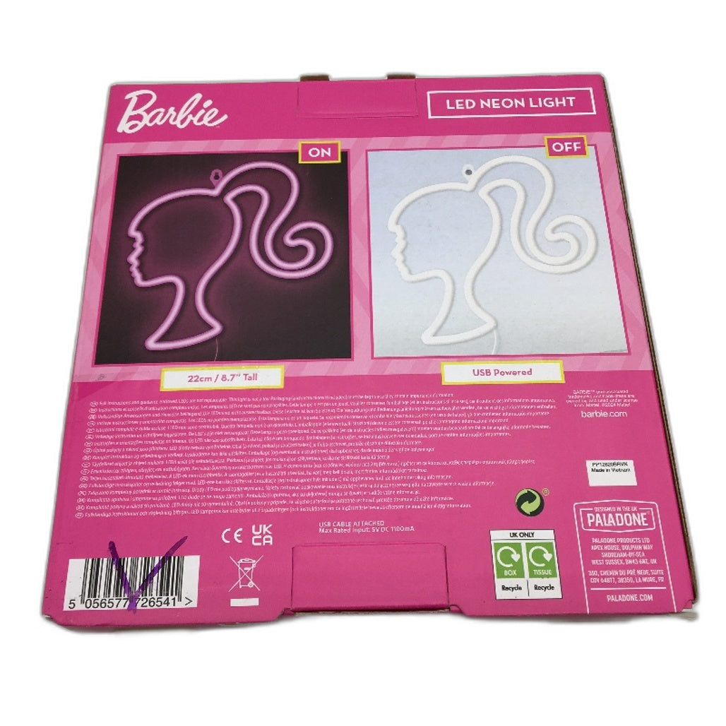 3 Pack Paladone Barbie Logo Desktop & Wall Mounted Home Decor LED Lights NEW