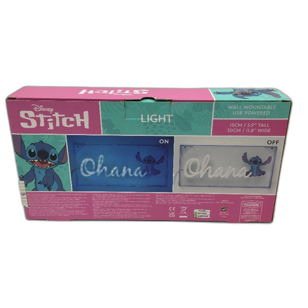 2 Pack Disney Stitch and Angel Free Standing & Mountable 30cm Wide Light NEW