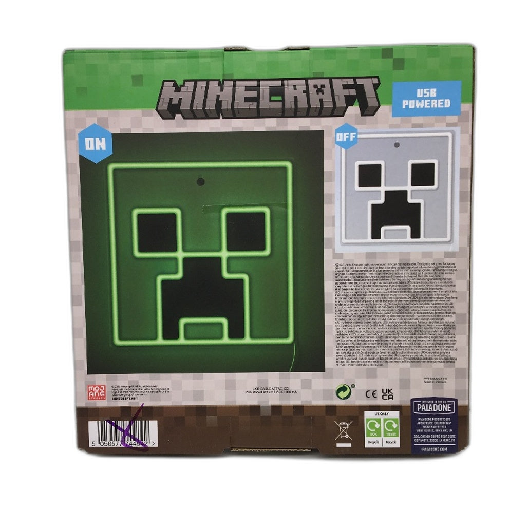 3 Pack Paladone Minecraft Creeper, Torch Light and Pen Holder Nightlight NEW