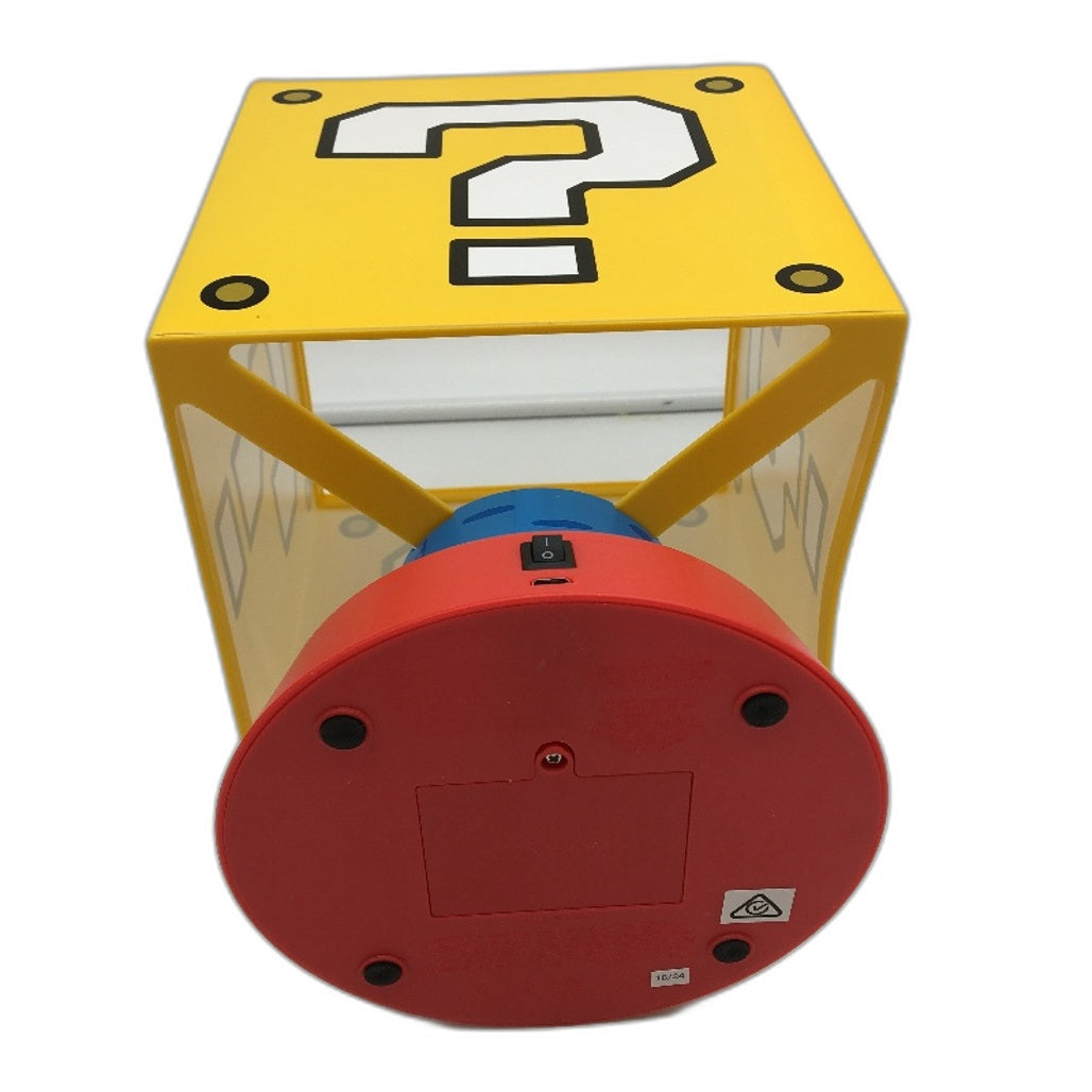 Paladone Super Mario Mystery Block Icon Desktop Lamp 26.5cm / 10.4 Inch Tall NEW