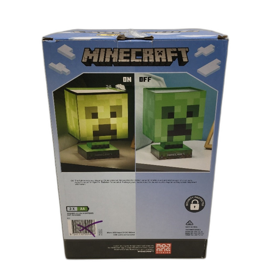 Paladone Minecraft Diamond Sword and Creeper Icon Lamp Home Decor Bundle NEW