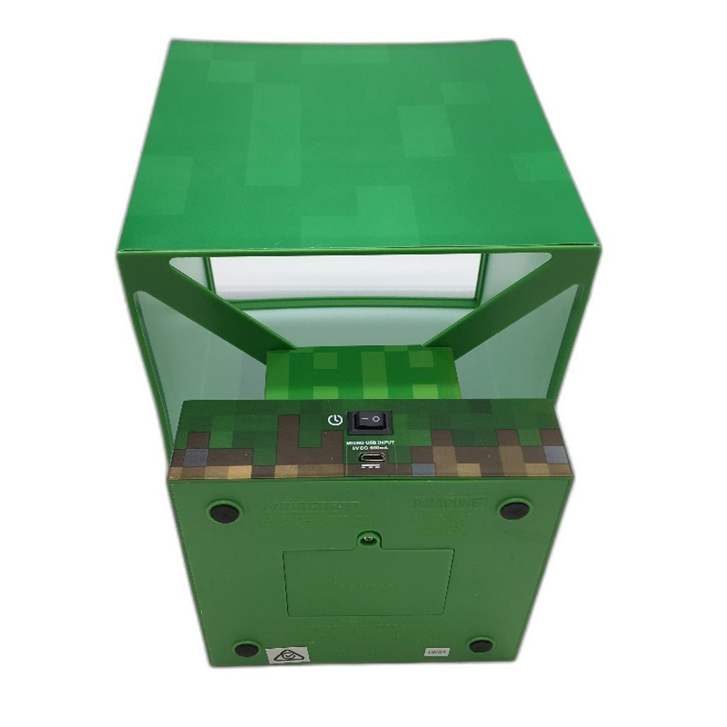 Paladone Minecraft Creeper Head Icon Desktop Lamp 26.5cm / 10.4 Inch Tall NEW