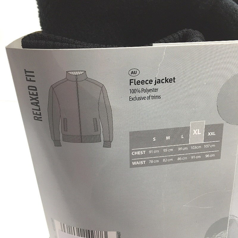 Westbay Black Relaxed Fit Full Zip Soft Warm Fleece Jacket Mens Size Large NEW