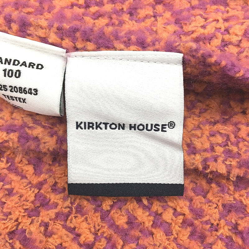 Kirkton House Orange Purple Fringed Super Soft Throw Blanket 132cm x 180cm NEW