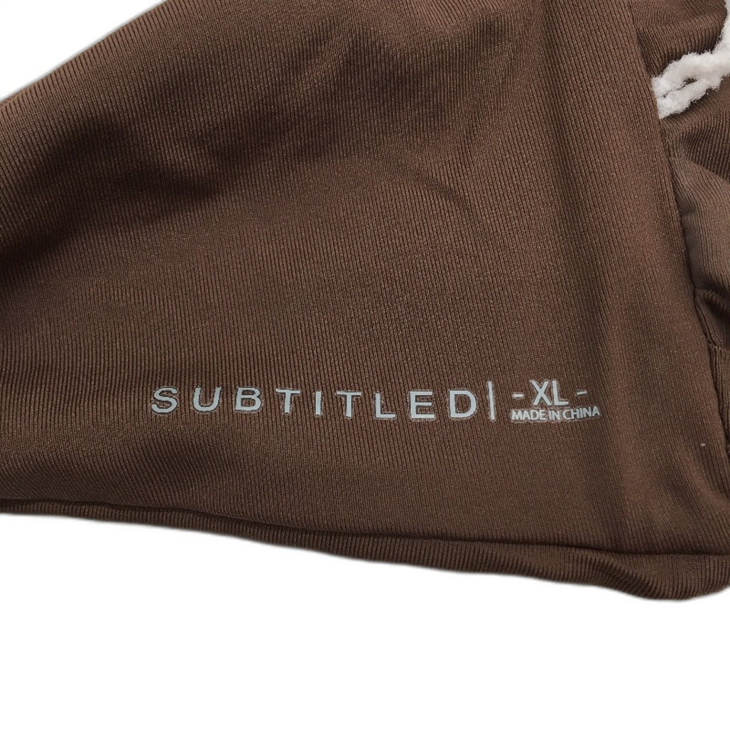 Subtitled 'Laice Cain' Brown Wire Halter Tie Bikini Top Ladies Size XL