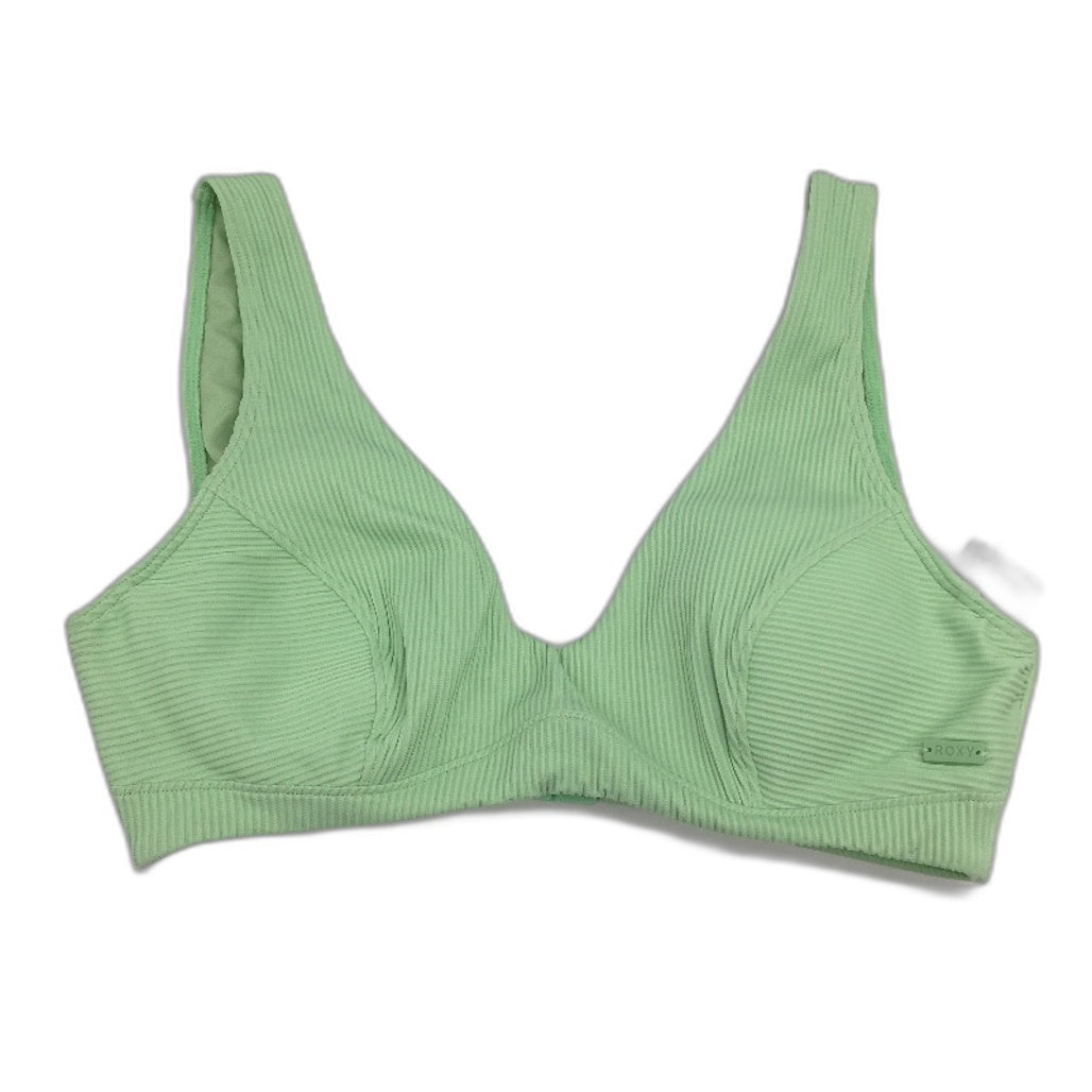 Roxy Light Green Underwire Textured Padded Bikini Swim Top Ladies Size Small
