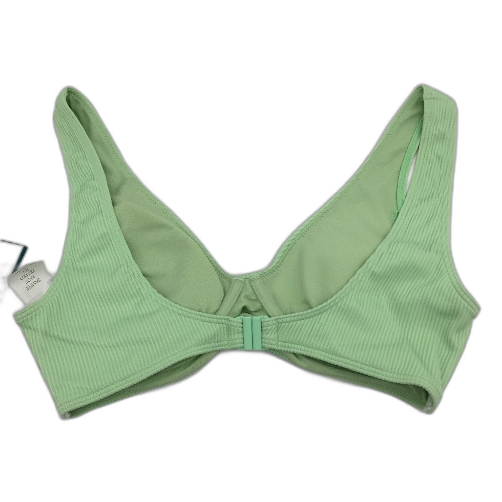 Roxy Light Green Underwire Textured Padded Bikini Swim Top Ladies Size Small