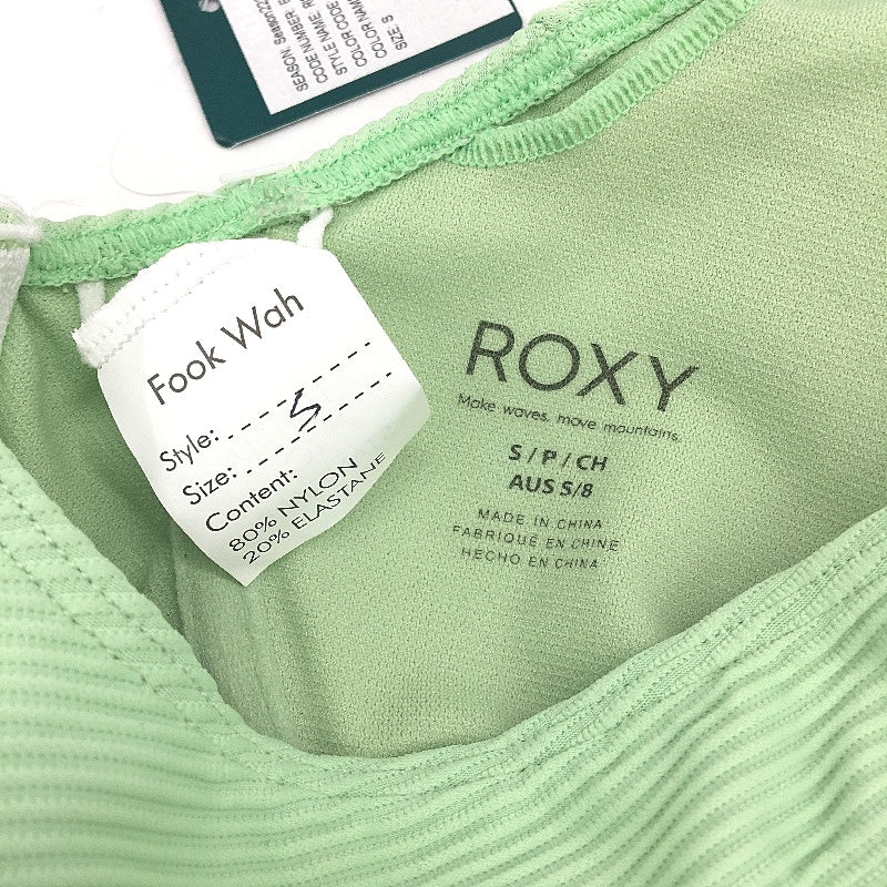 Roxy Light Green Underwire Textured Padded Bikini Swim Top Ladies Size Small