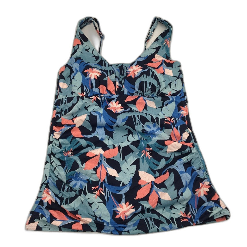 Regatta Floral Multicoloured Patterned Padded Swim Top Ladies Size 10